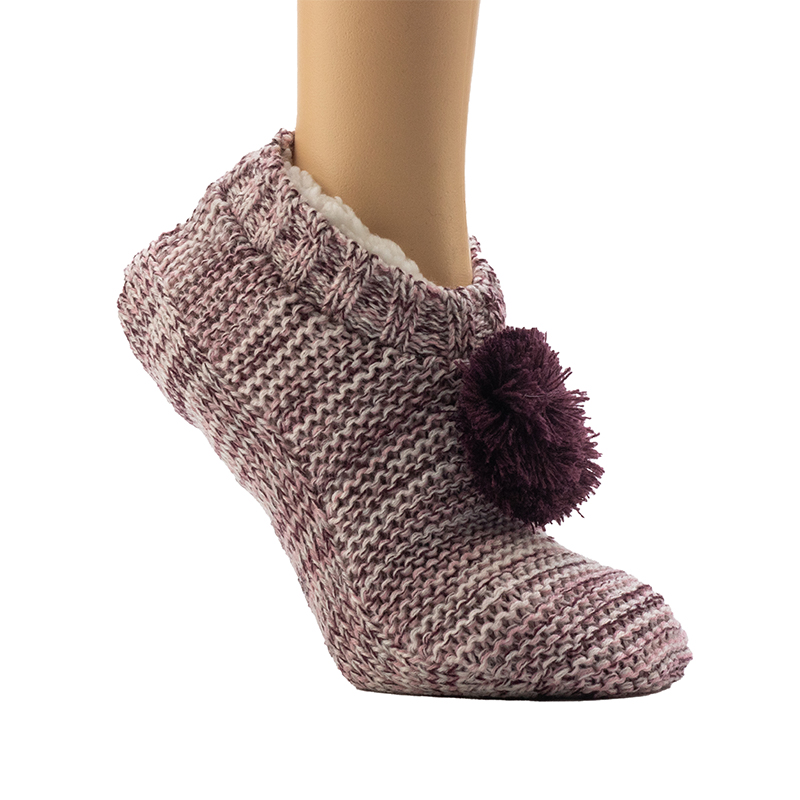 女士 3 色 Spacedye 贴合舒适移动电缆家居袜